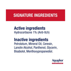 Aquaphor Itch Relief Ointment Maximum Strength Anti Itch Skin Protectant Ointment 2 oz