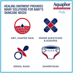 Aquaphor Baby Healing Ointment Advanced Therapy Skin Protectant - Dry Skin and Diaper Rash Ointment