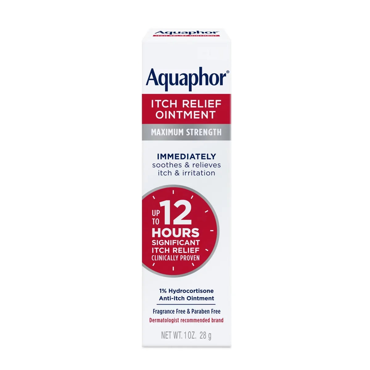 Aquaphor 1% Hydrocortisone Itch Relief Ointment - 1oz