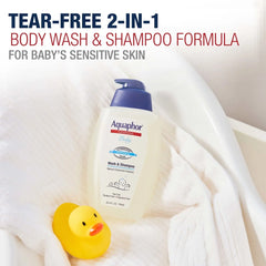 Aquaphor Unscented Baby Wash & Shampoo - 25.4oz: Liquid Cleanser with Pump Bottle for Sensitive & Normal Skin
